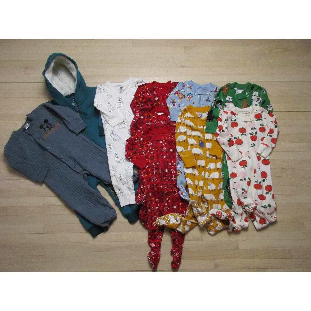 Hanna Andersson Baby Boy Girl 3-6M 6-12M 12-18M Bodysuits Monica & Andy Sleepers